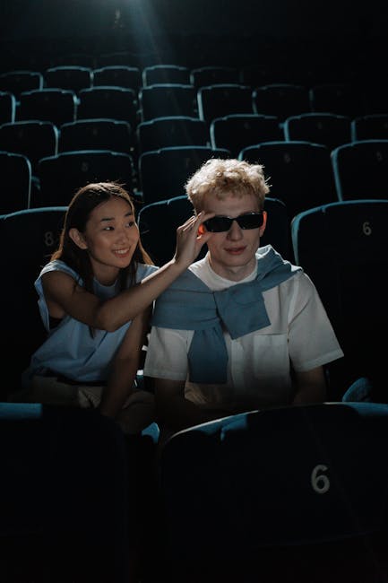 Couple in cinema
